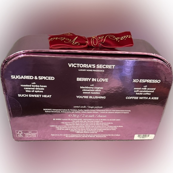 💜VICTORIA’S SECRET💜3-Piece Naughty or Nice Votive Candle Gift Set/NIB - Picture 8 of 8